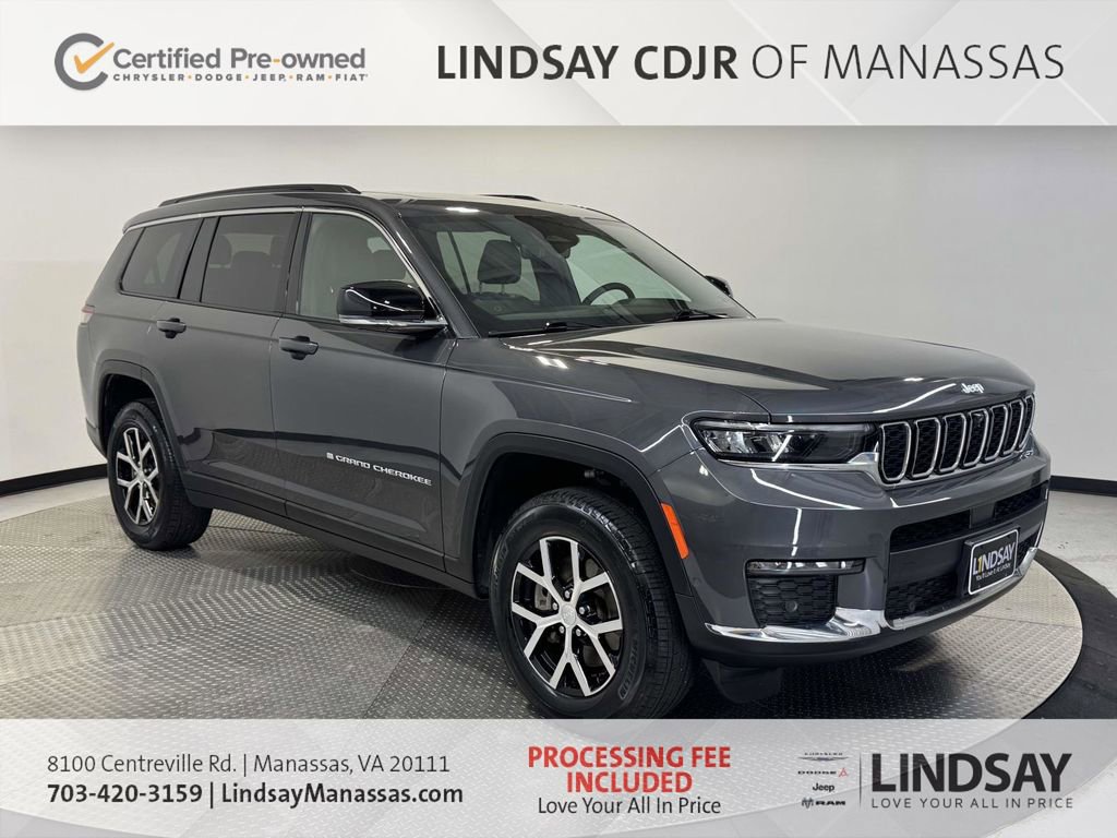 Certified 2025 Jeep Grand Cherokee L Limited w/ Luxury Tech Group II