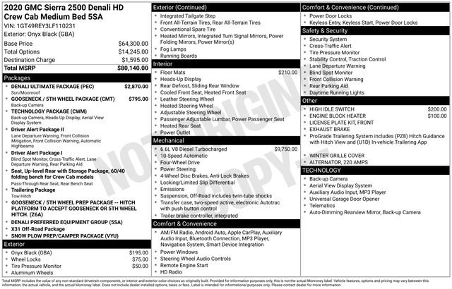 Used 2020 GMC Sierra 2500 Denali w/ Denali Ultimate Package image 33