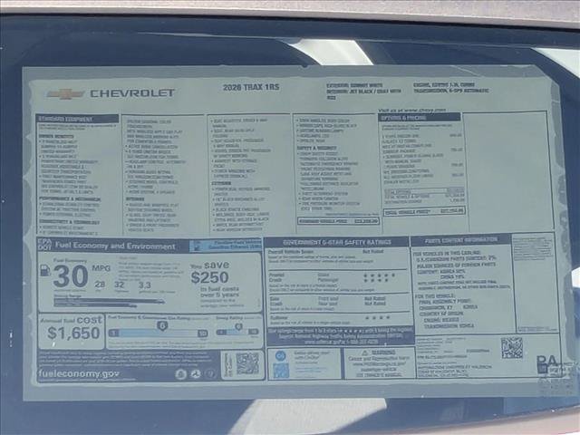 New 2026 Chevrolet Trax RS w/ Sunroof Package FWD image 18
