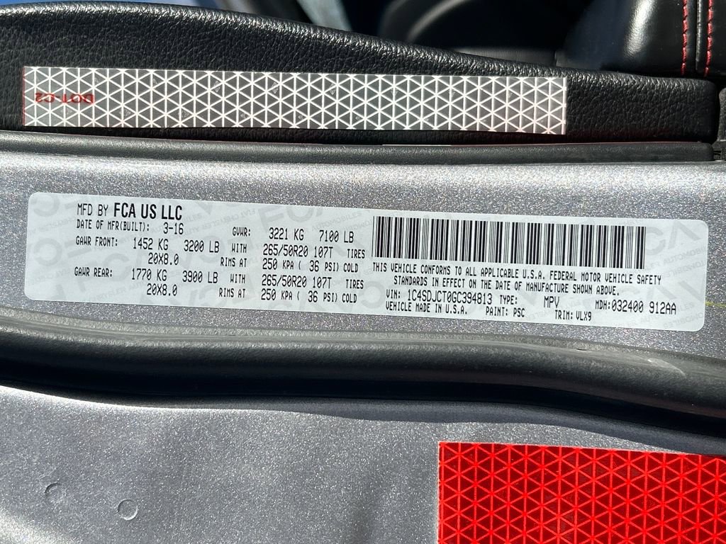 Used 2016 Dodge Durango R/T w/ Trailer Tow Group IV image 36