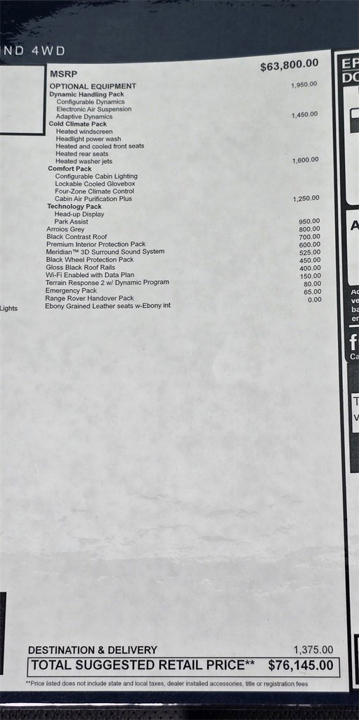 New 2026 Land Rover Range Rover Velar Dynamic SE image 35