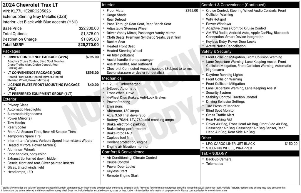 Certified 2024 Chevrolet Trax LT w/ Driver Confidence Package image 2