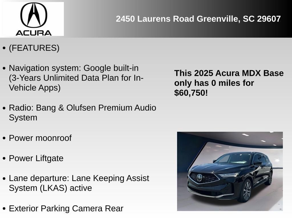 Certified 2025 Acura MDX w/ Technology Package image 6