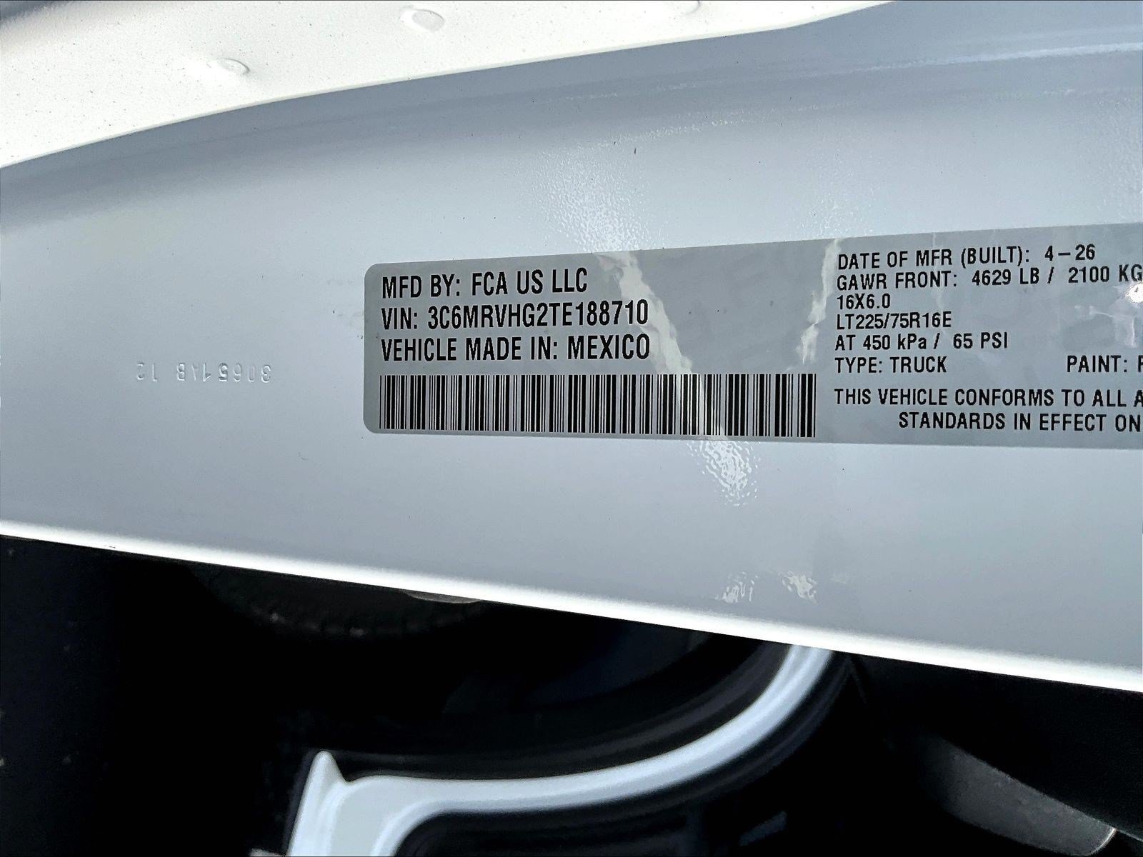 New 2026 RAM ProMaster 3500 w/ Safety Group FWD image 21