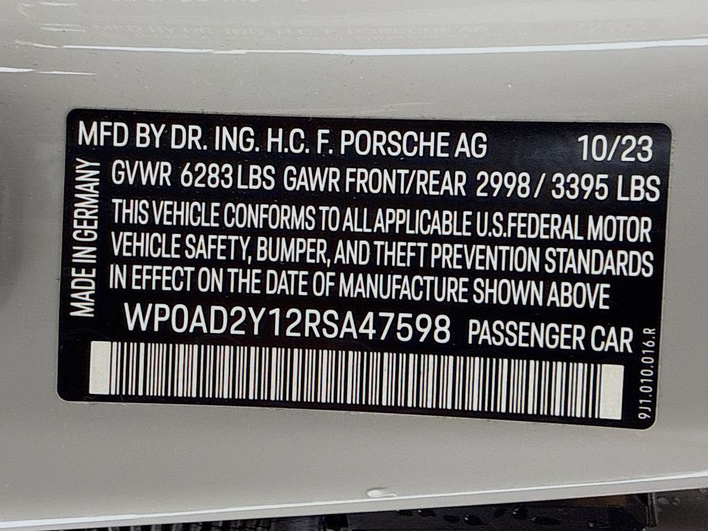 Certified 2024 Porsche Taycan GTS AWD/4WD image 12