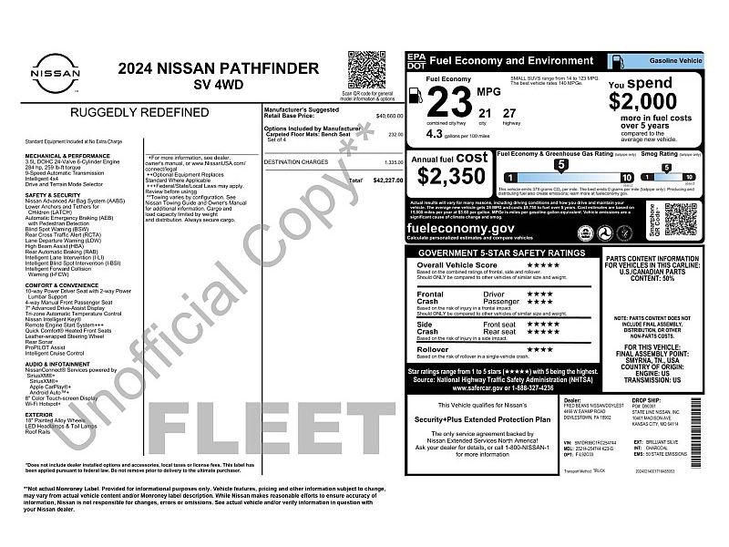 Used 2024 Nissan Pathfinder SV AWD/4WD image 2