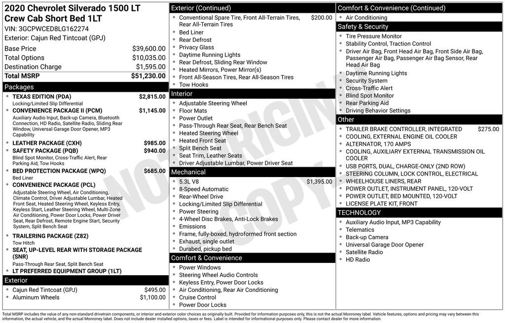Used 2020 Chevrolet Silverado 1500 LT w/ Texas Edition RWD image 21