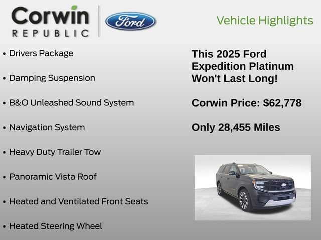 Used 2025 Ford Expedition Platinum w/ Driver's Package image 7