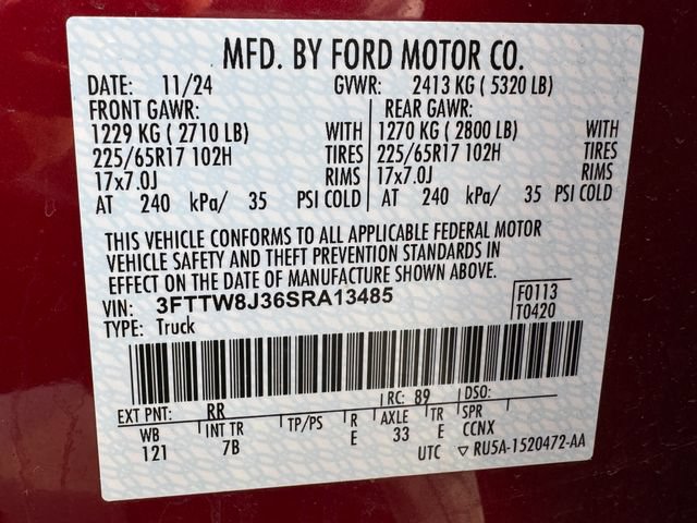 Used 2025 Ford Maverick XLT w/ Equipment Group 301A AWD/4WD image 27
