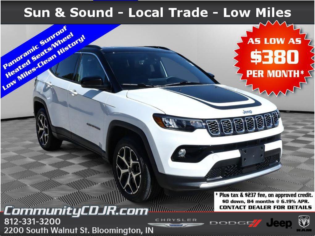 Used 2025 Jeep Compass Limited w/ Sun & Sound Group AWD/4WD image 1