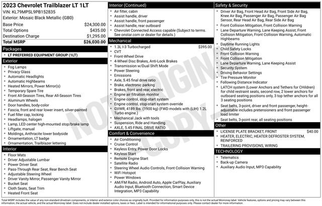 Used 2023 Chevrolet TrailBlazer LT image 7