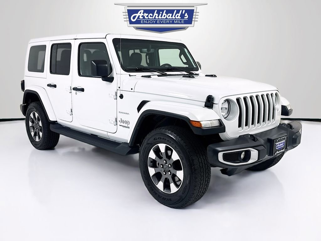 Used 2021 Jeep Wrangler Unlimited Sahara w/ Uconnect 4C Nav & Sound Group image 1