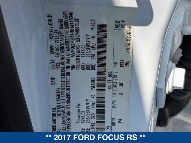 Used 2017 Ford Focus RS AWD/4WD image 24