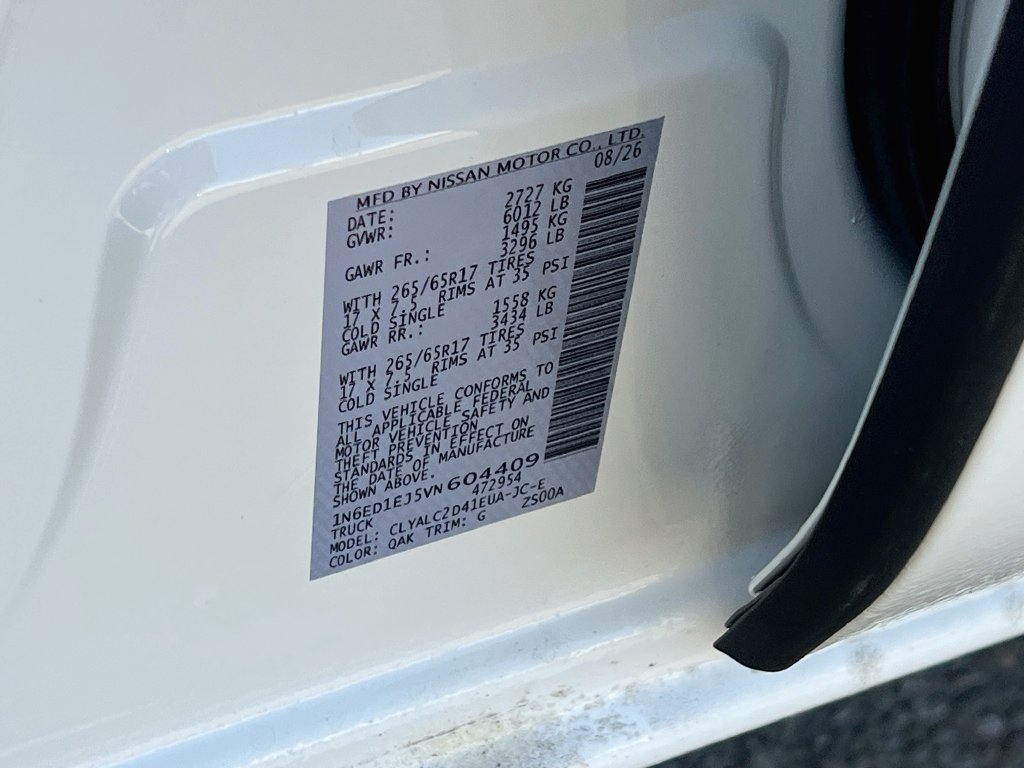 New 2027 Nissan Frontier SV w/ SV Convenience Package RWD image 30