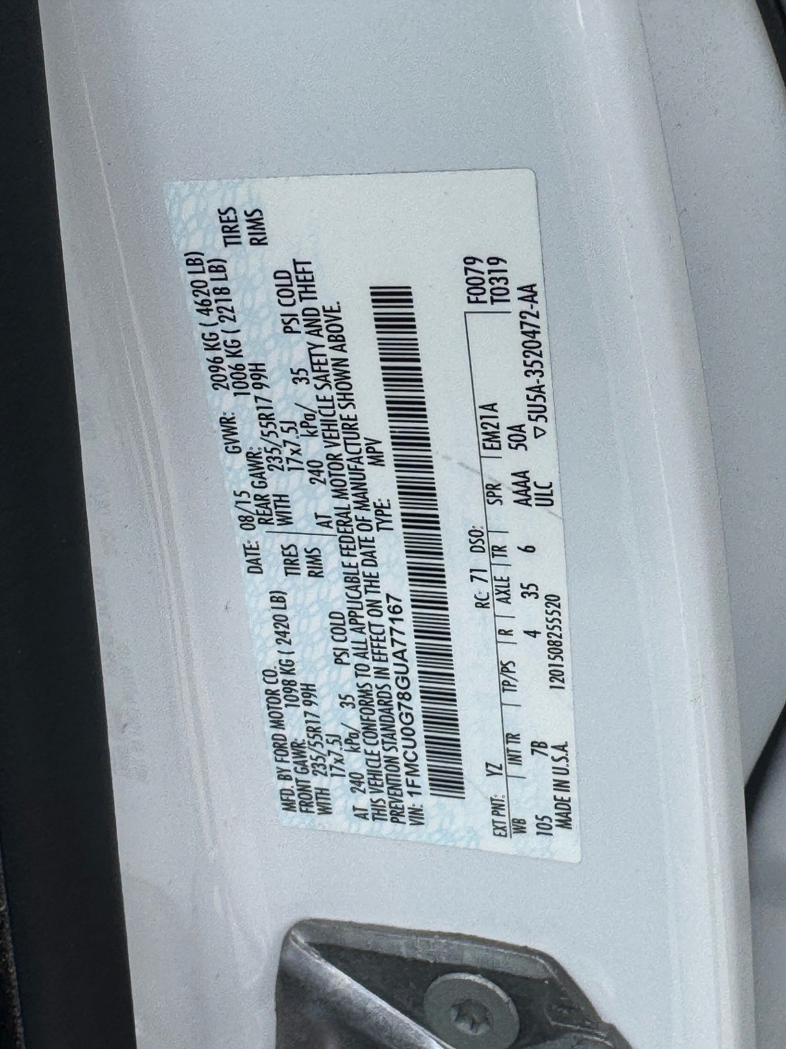Used 2016 Ford Escape SE FWD image 30