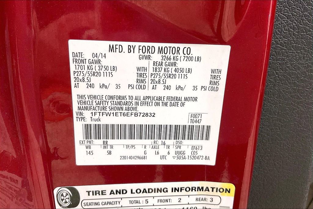 Used 2014 Ford F150 FX4 w/ Equipment Group 402A Luxury image 35