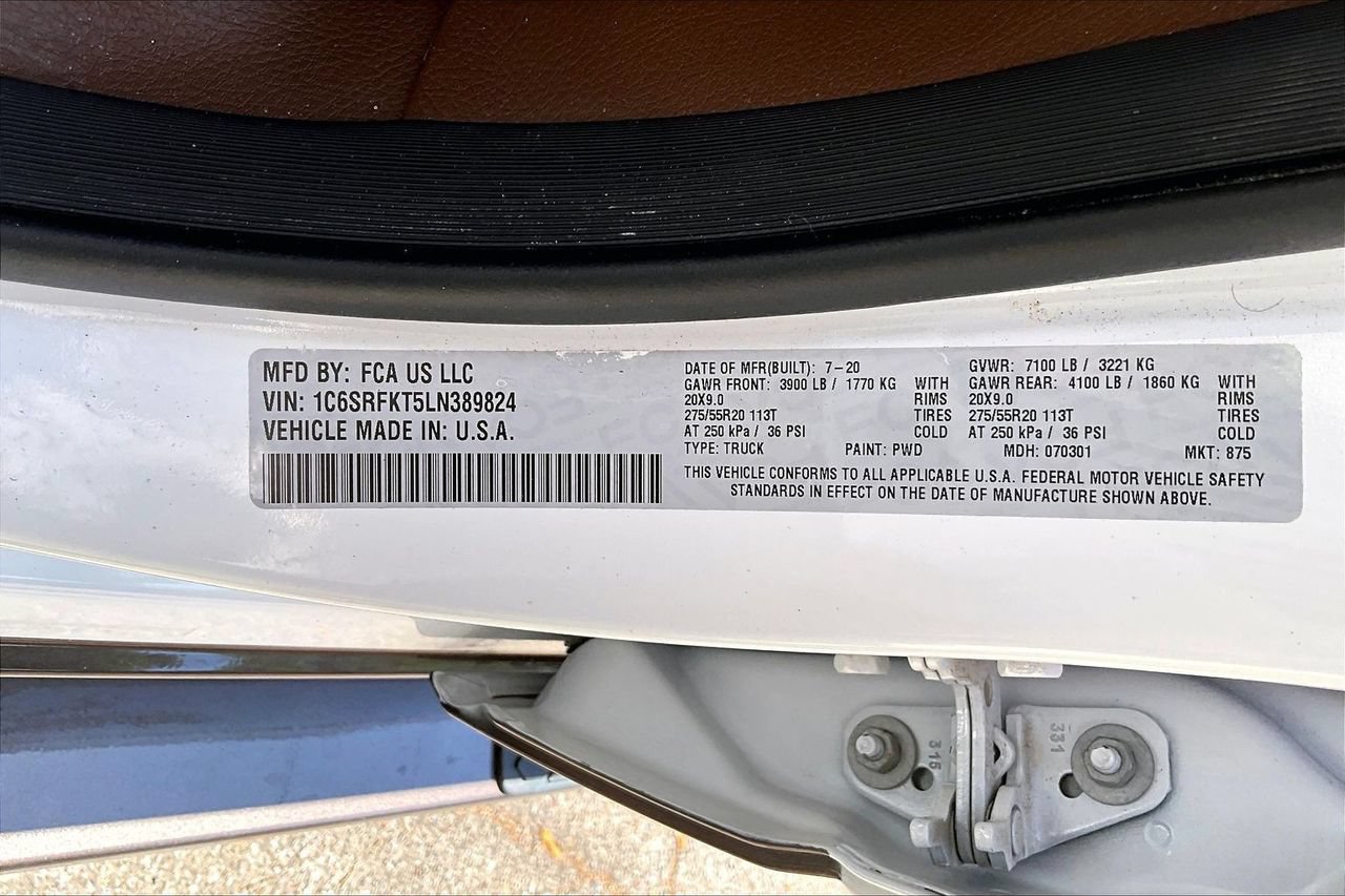 Used 2020 RAM 1500 Limited AWD/4WD image 16