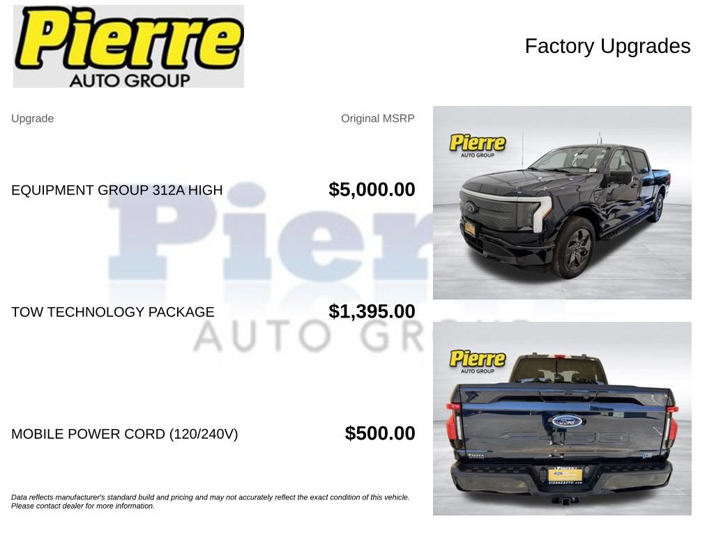 Certified 2023 Ford F150 Lightning XLT w/ Equipment Group 312A High AWD/4WD image 14