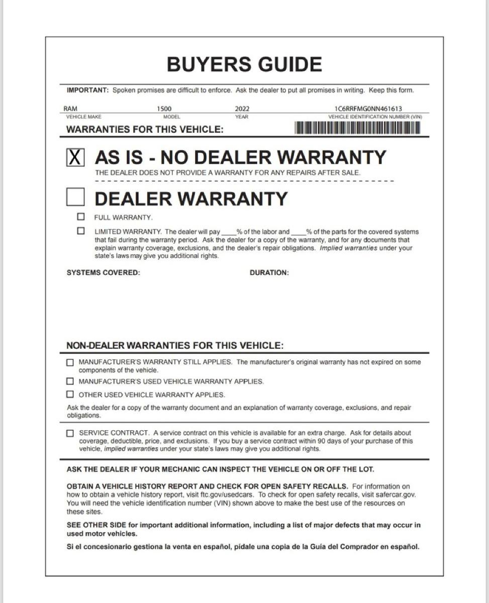 Used 2022 RAM 1500 Big Horn w/ Trailer Tow Group image 25