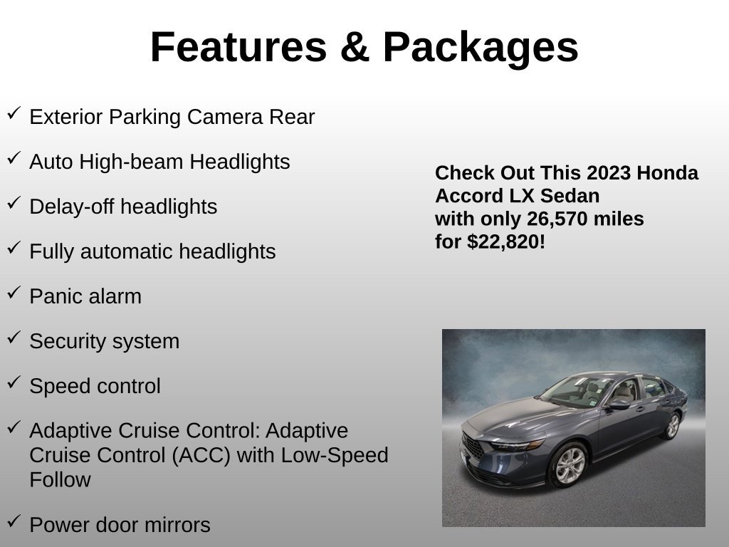 Certified 2023 Honda Accord LX image 20