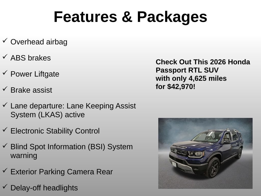 Used 2026 Honda Passport RTL image 16
