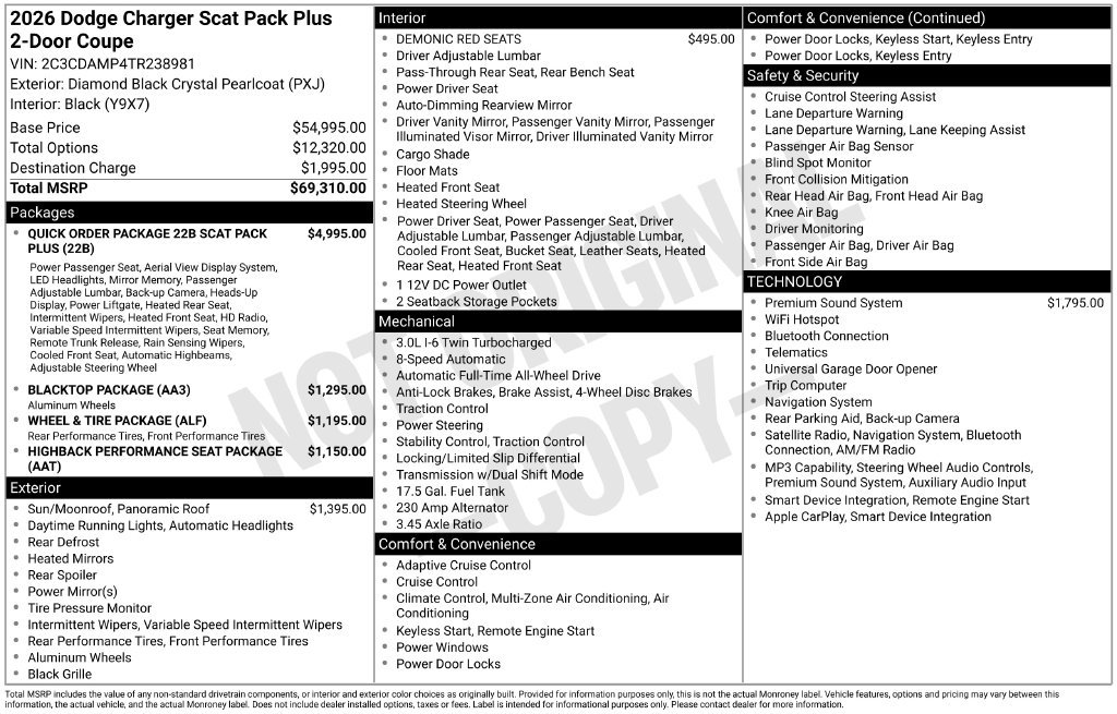 New 2026 Dodge Charger Scat Pack AWD/4WD image 31