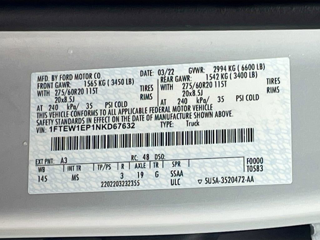 Used 2022 Ford F150 XLT w/ Equipment Group 302A High image 35