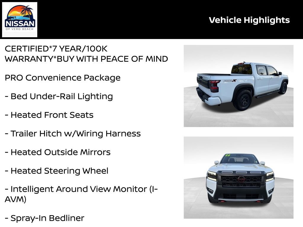 Certified 2025 Nissan Frontier Pro-X w/ Pro Convenience Package image 19