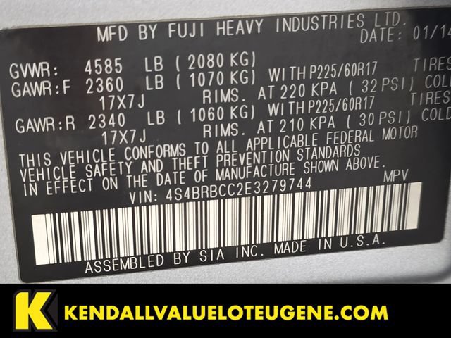 Used 2014 Subaru Outback 2.5i Premium AWD/4WD image 10