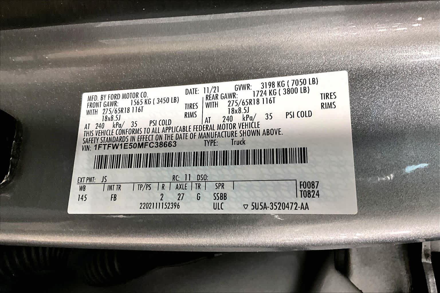Used 2021 Ford F150 XLT w/ Equipment Group 302A High AWD/4WD image 33