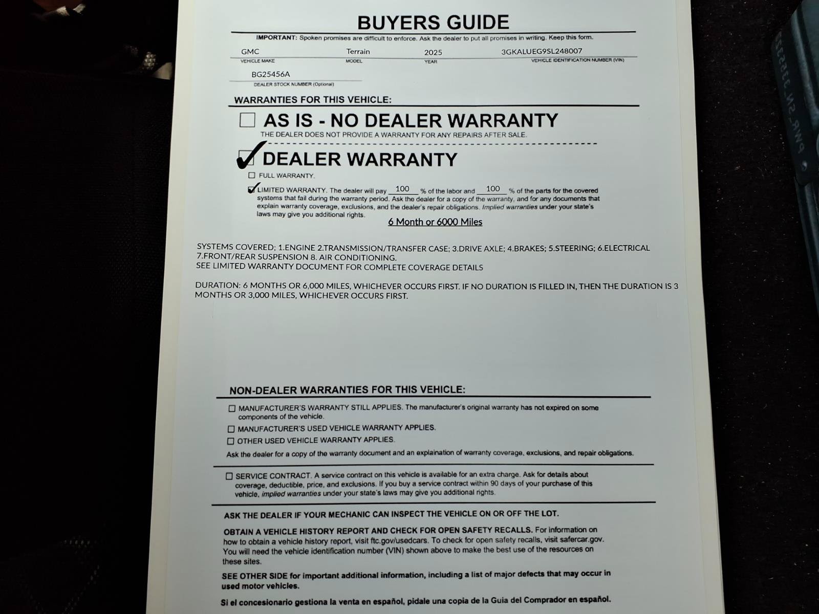 Used 2025 GMC Terrain Elevation w/ Elevation Premium Package AWD/4WD image 35
