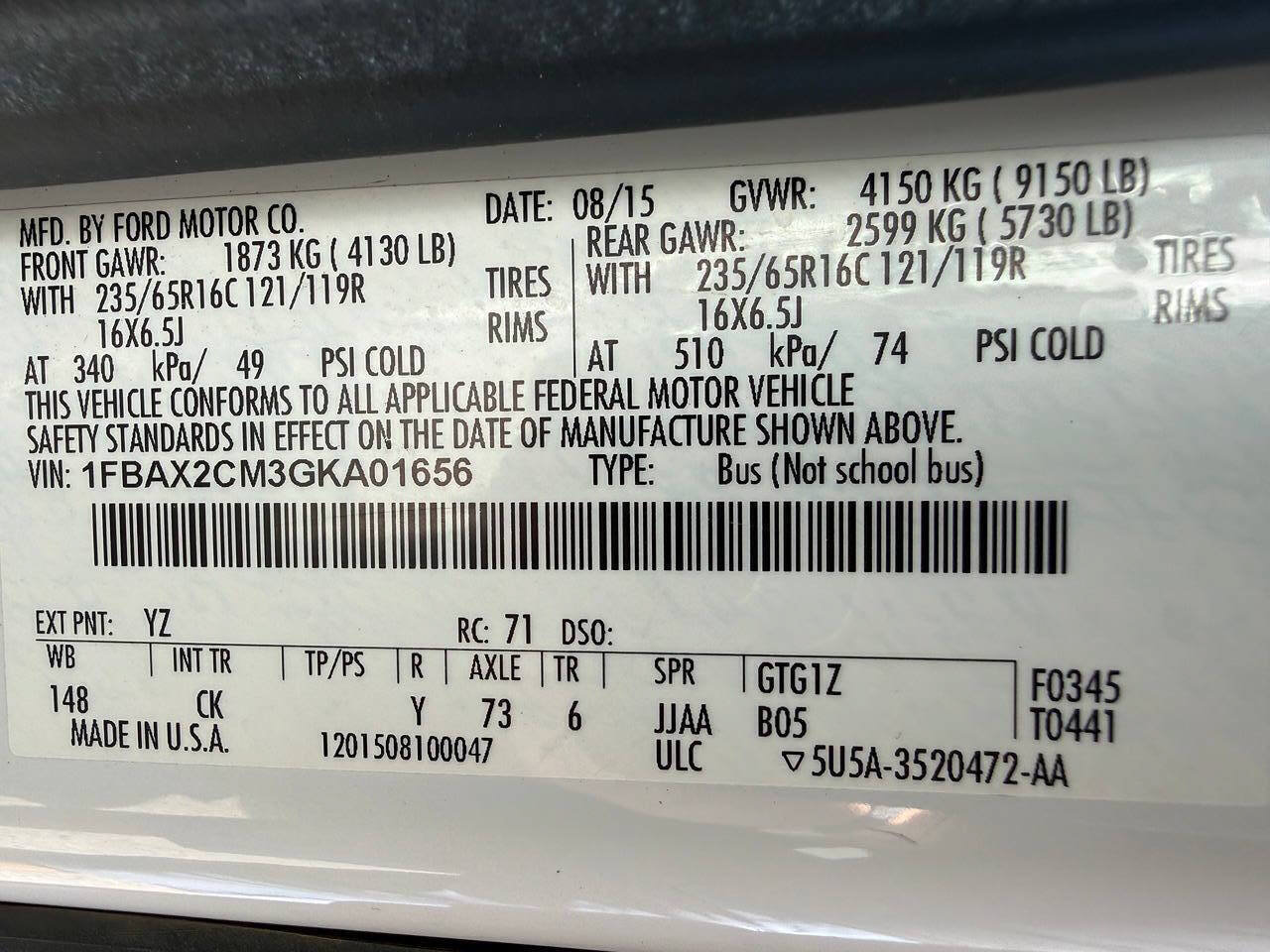 Used 2016 Ford Transit 350 XLT RWD image 40