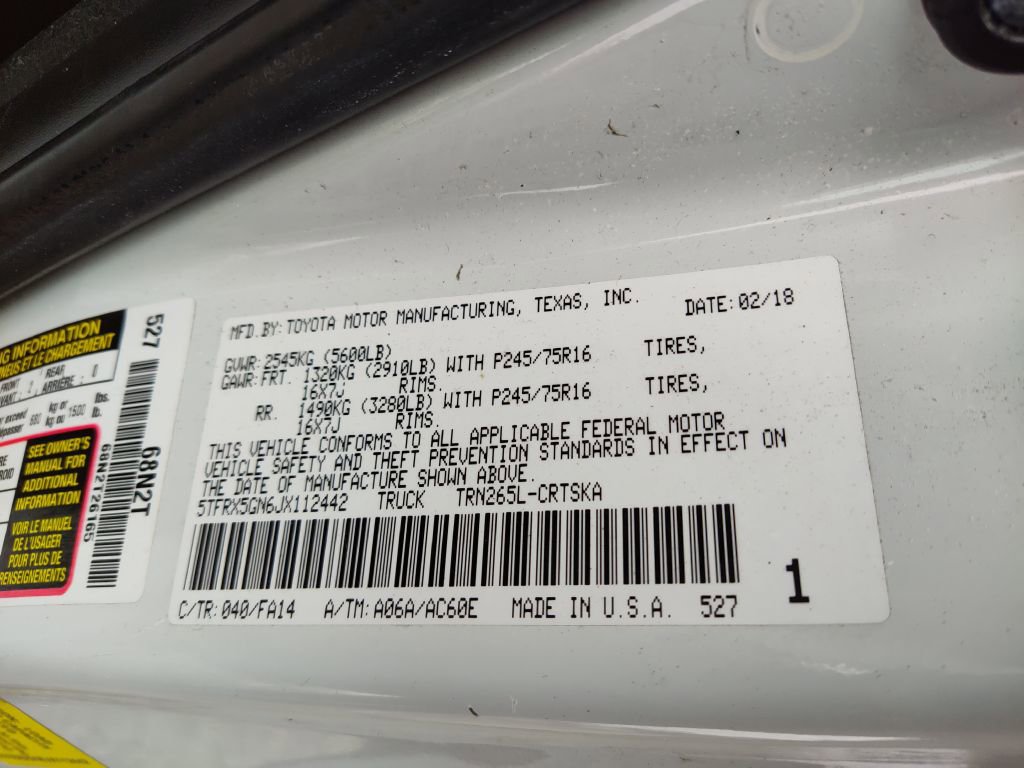 Used 2018 Toyota Tacoma SR RWD image 30