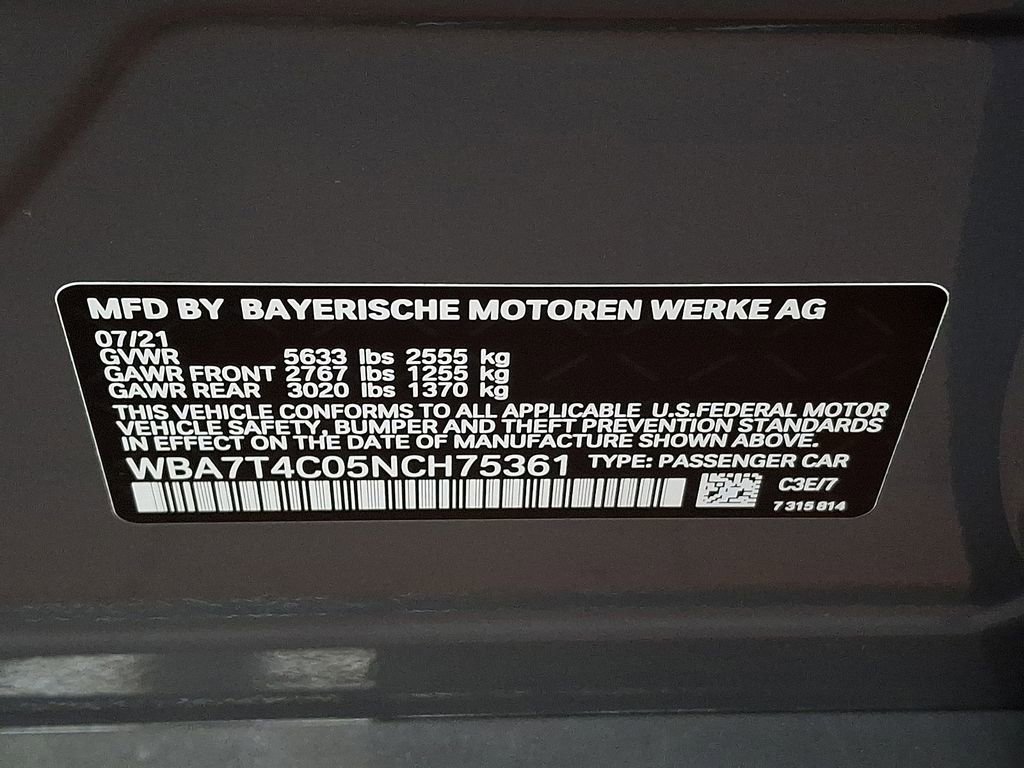 Used 2022 BMW 740i xDrive w/ Premium Package AWD/4WD image 26