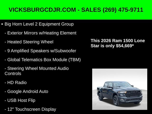 New 2026 RAM 1500 4x4 Crew Cab image 27