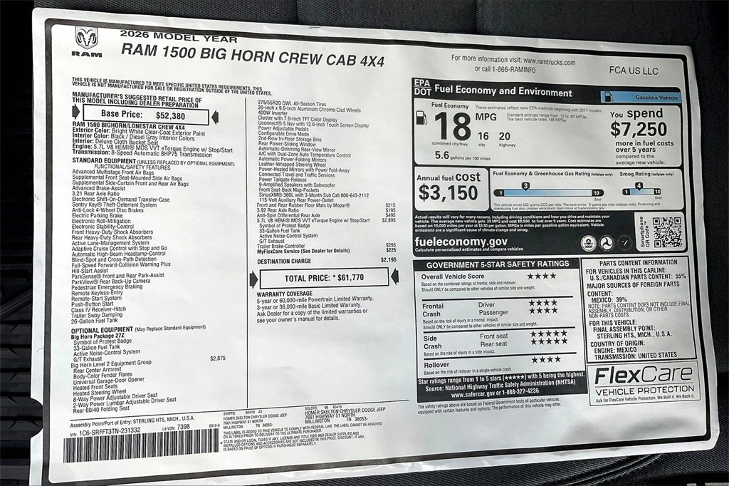 New 2026 RAM 1500 Big Horn image 14