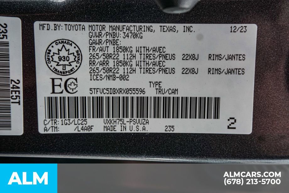 Used 2024 Toyota Tundra Capstone image 62