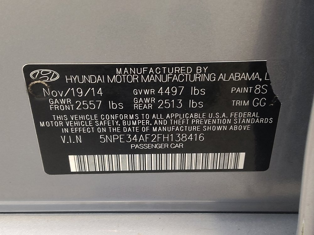 Used 2015 Hyundai Sonata Sport w/ Option Group 03 FWD image 33