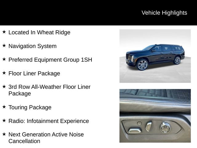Certified 2025 Cadillac Escalade ESV Sport Platinum w/ LPO, Floor Liner Package image 8