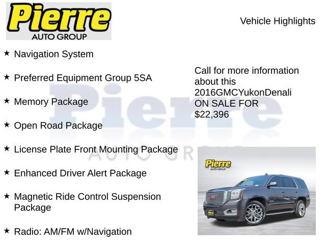 Used 2016 GMC Yukon Denali w/ Open Road Package AWD/4WD image 7