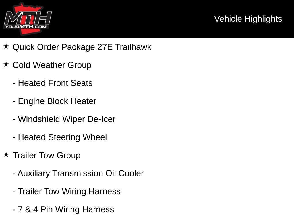 Used 2019 Jeep Cherokee Trailhawk w/ Cold Weather Group AWD/4WD image 5