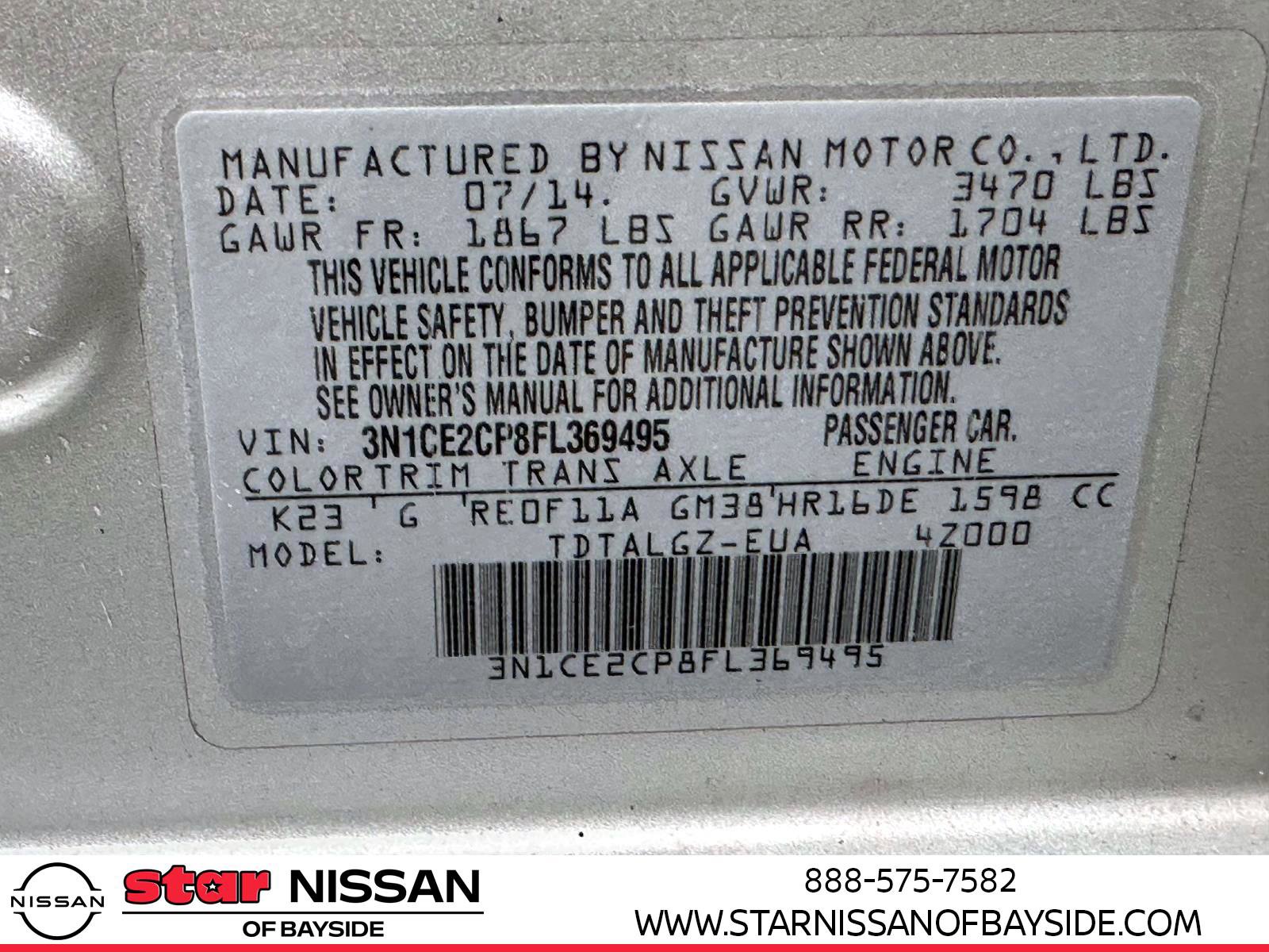 Used 2015 Nissan Versa Note SR w/ SR Convenience Package image 33