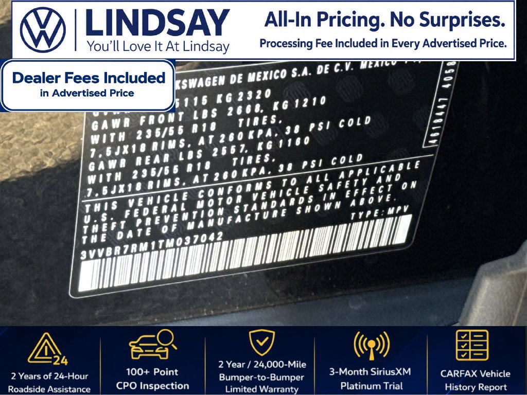 Certified 2026 Volkswagen Tiguan S AWD/4WD image 27