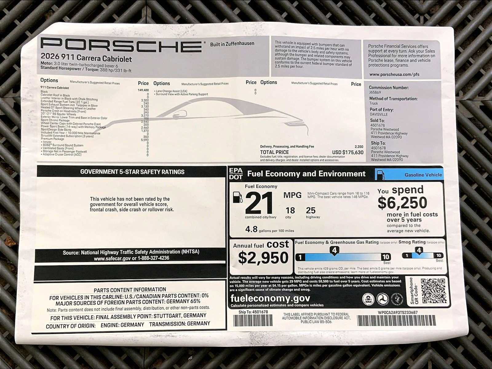 New 2026 Porsche 911 Carrera RWD image 22