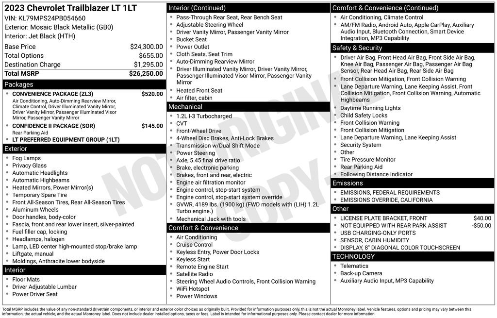 Certified 2023 Chevrolet TrailBlazer LT w/ Convenience Package image 10