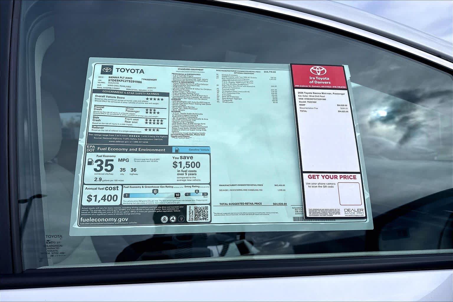 New 2026 Toyota Sienna Platinum AWD/4WD image 21