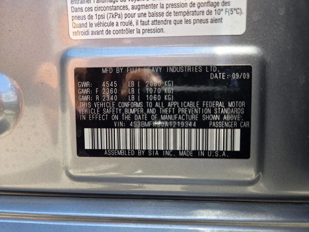 Used 2010 Subaru Legacy 2.5GT Limited w/ Popular Equipment Group 1A AWD/4WD image 15