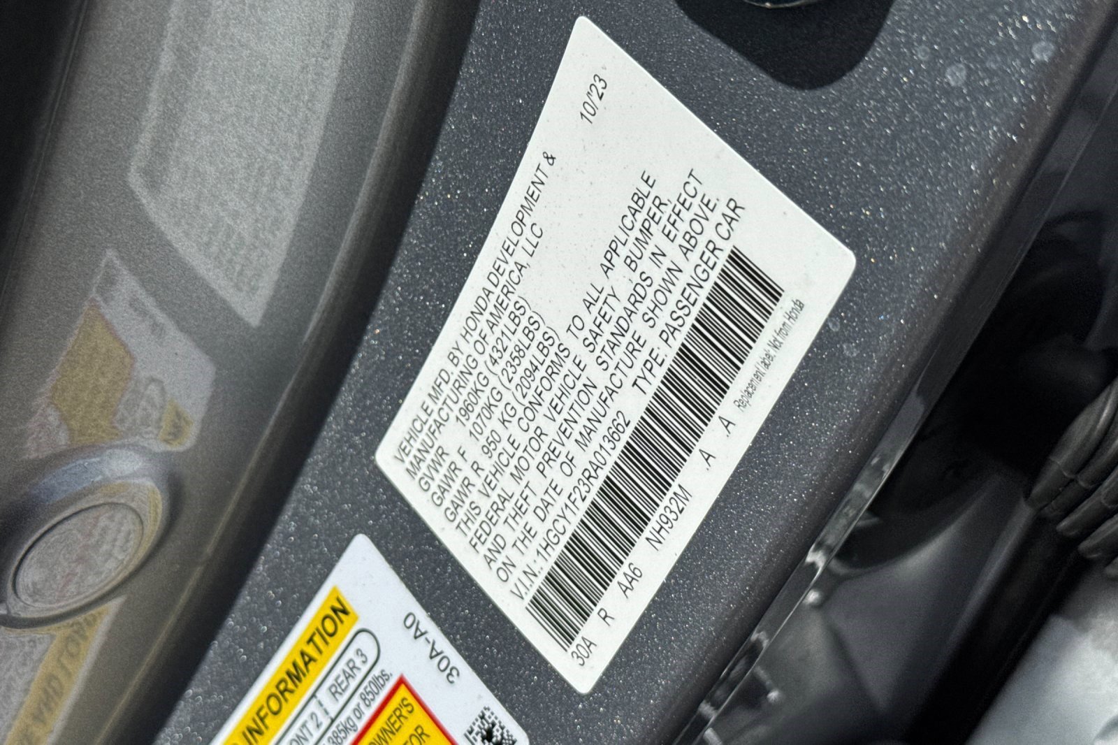 Certified 2024 Honda Accord LX image 19