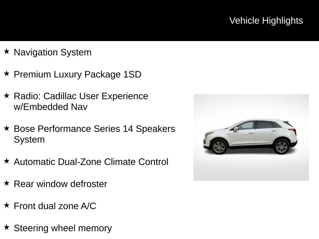 Used 2022 Cadillac XT5 Premium Luxury w/ LPO, Floor Liner Package image 8