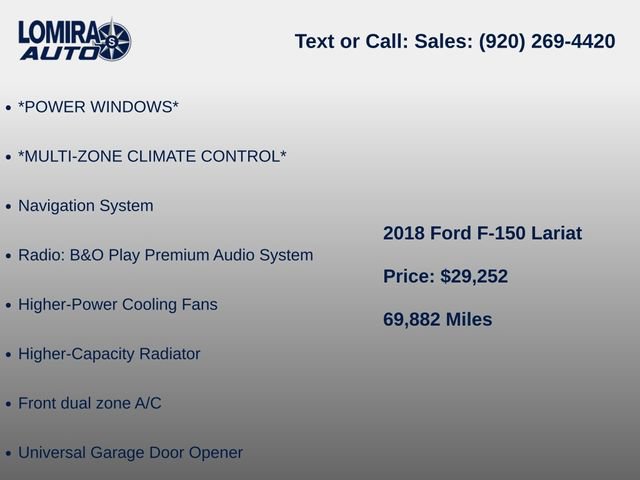 Used 2018 Ford F150 Lariat w/ Equipment Group 502A Luxury AWD/4WD image 10